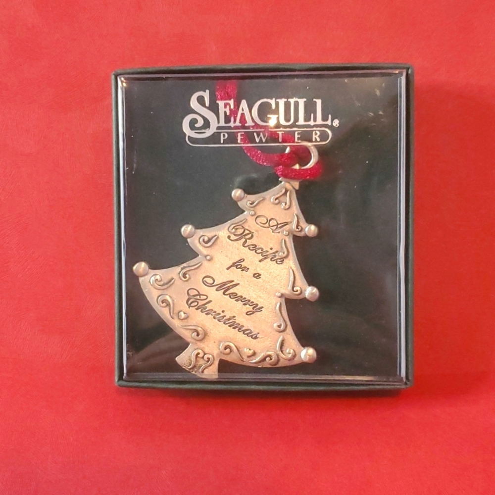 Seagull Pewter Christmas Tree Ornament NIB